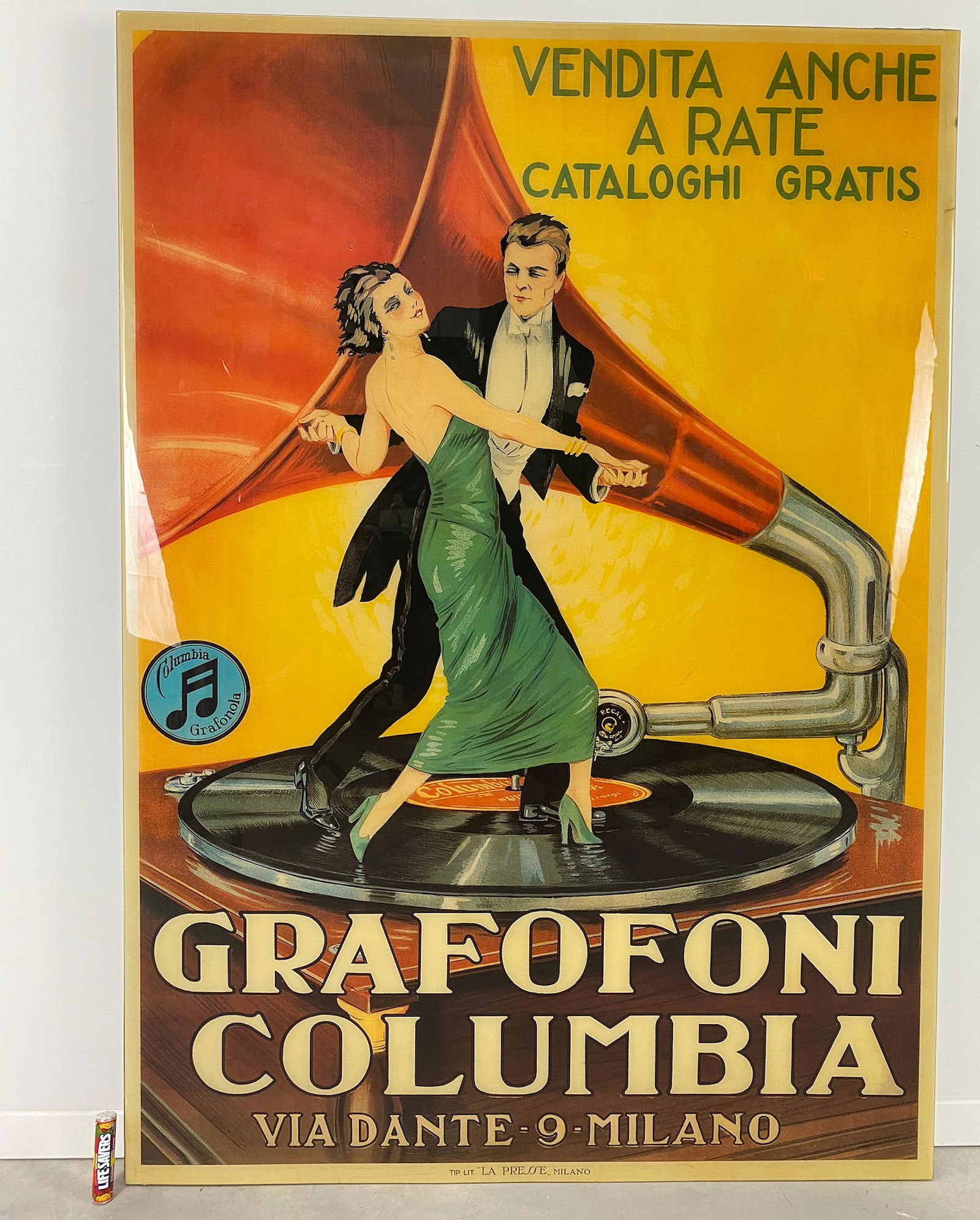 "Grafofoni Columbia" Vintage Poster in Resin (1 of 12)