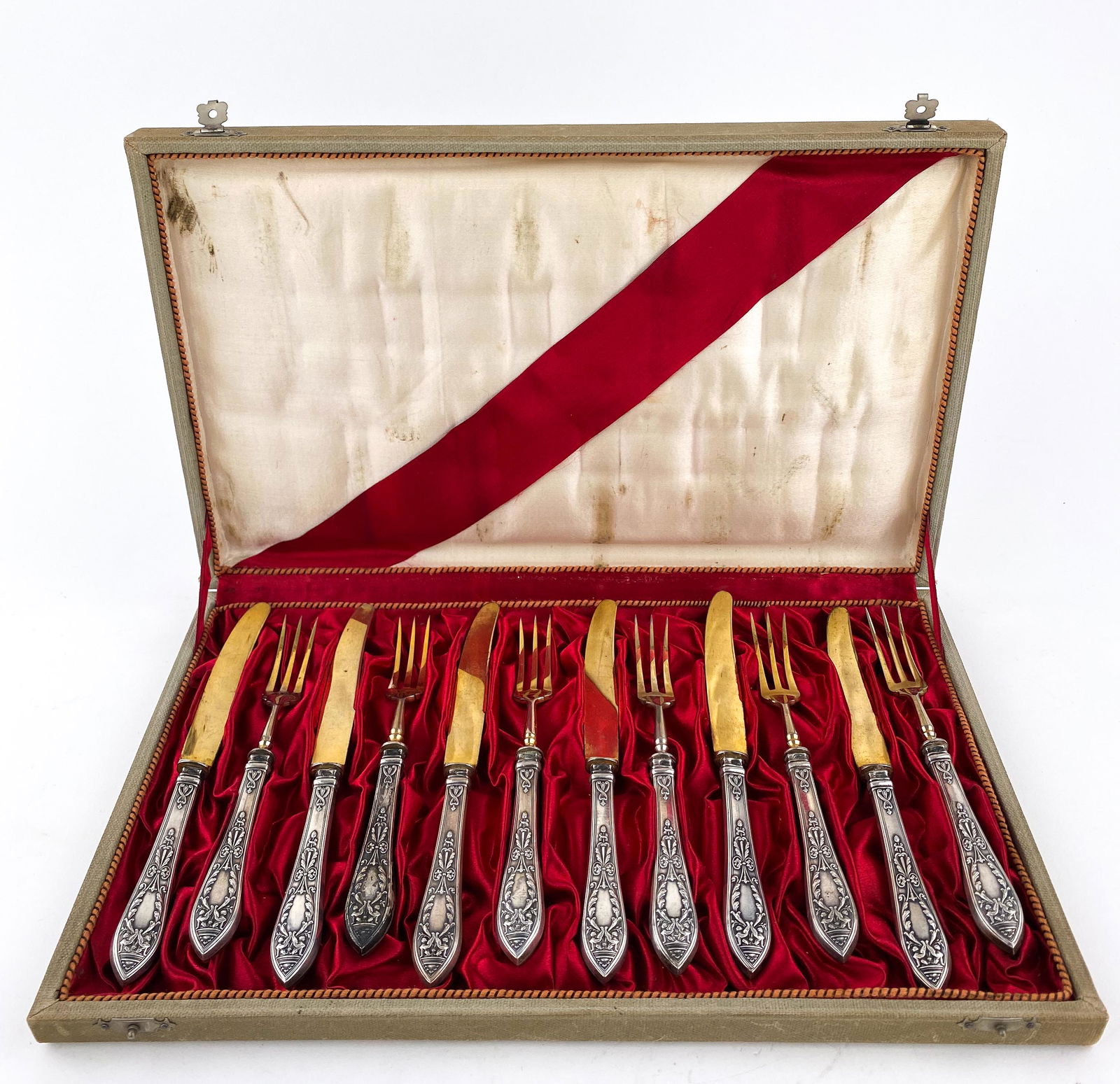 Russian 84 Silver Flatware Dessert Set (1 of 10)