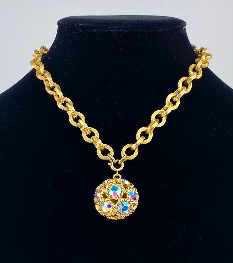 Sarah Coventry Aurora Disco Ball Necklace (1 of 9)