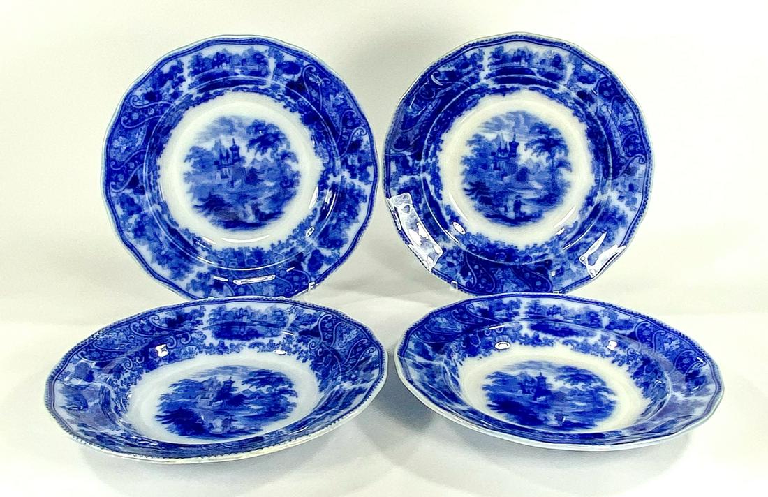 4 Burgess and Leigh Middleport Non Pareil Low Bowls (1 of 16)