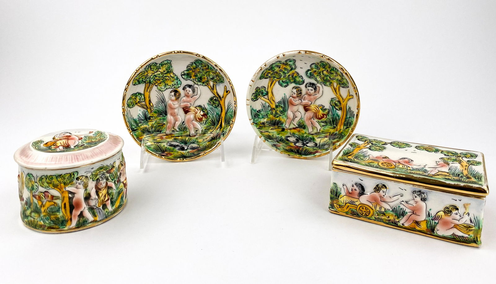 4 pcs Capodimonte Italy Porcelain (1 of 7)