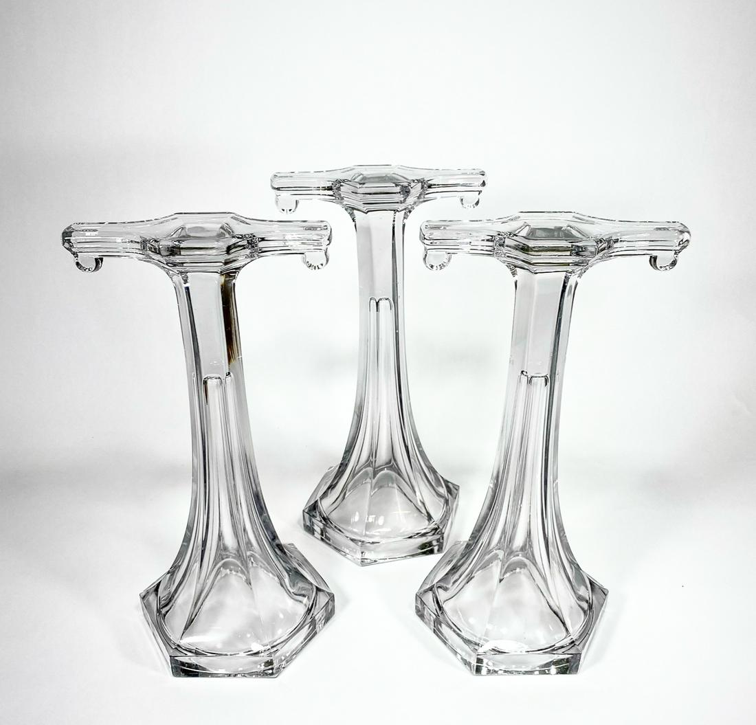 3 Westmorland Glass Shelf Risers in Lilac Glass (1 of 5)