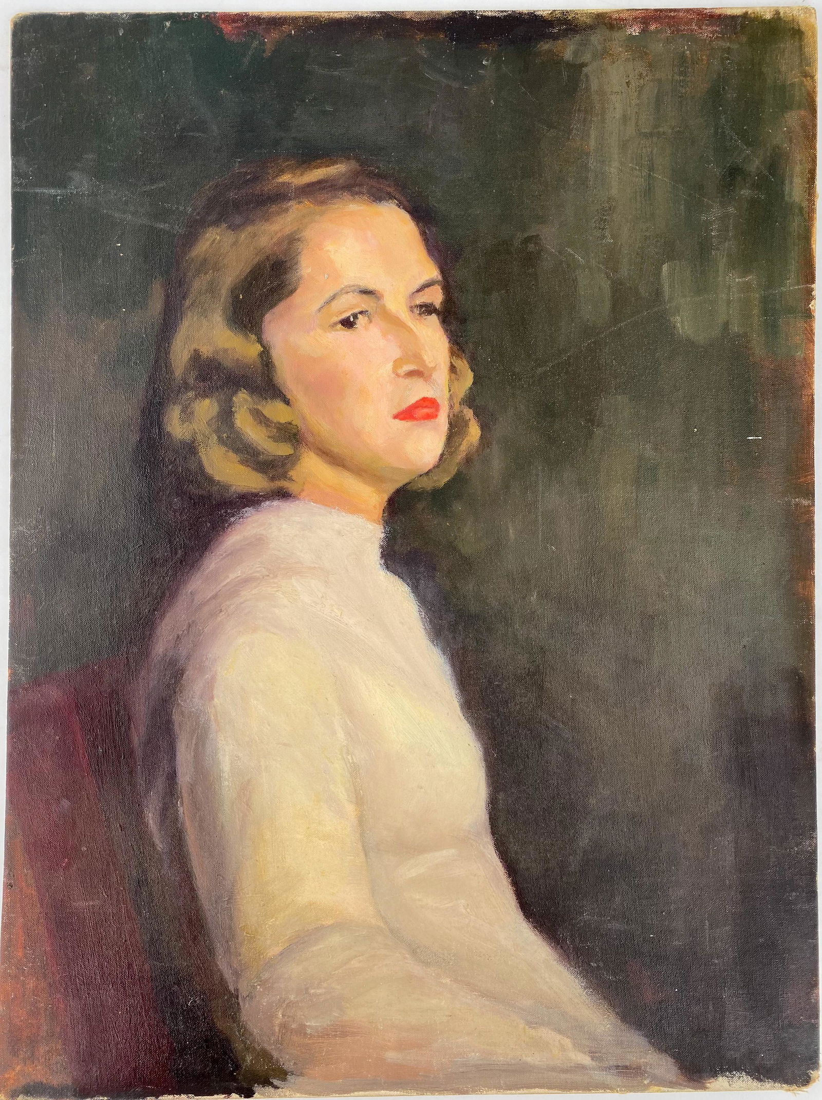 Portrait of Woman in White Sweater (1 of 9)