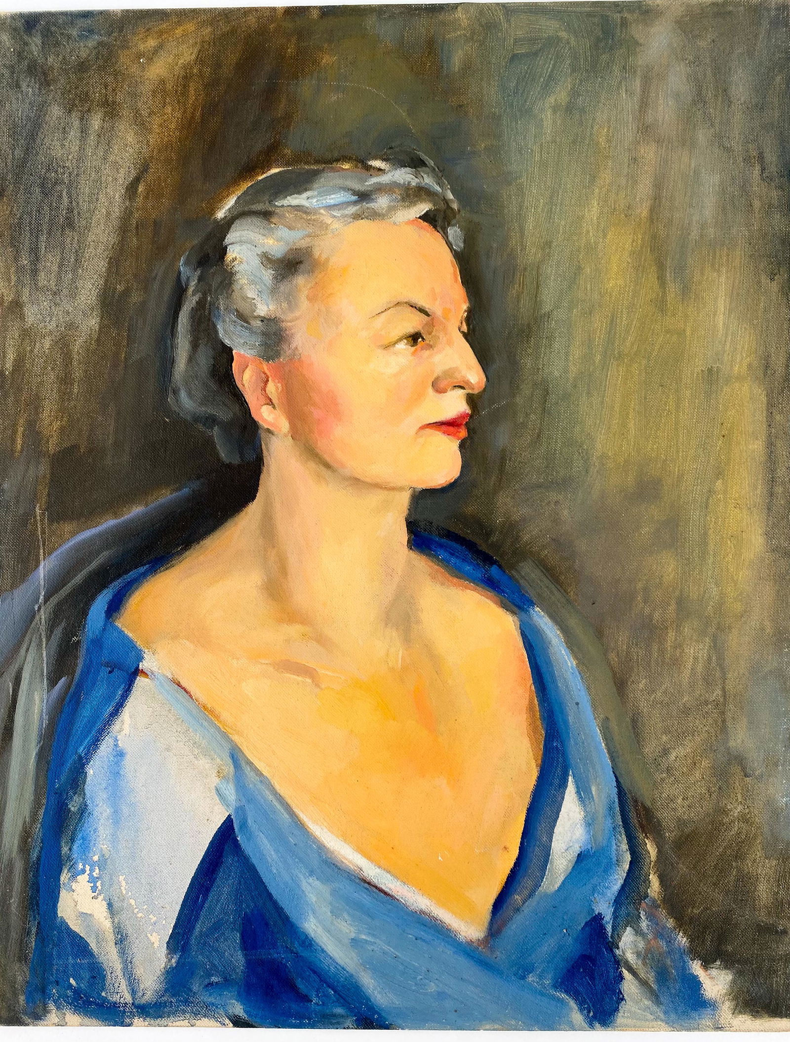 Portrait of Woman in Blue Dress (1 of 9)