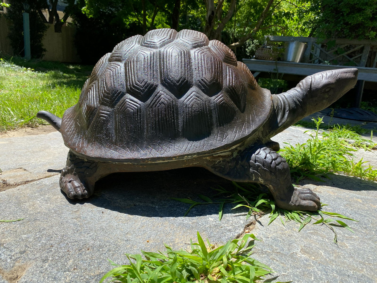 Large Cast Iron Tortoise Water Fountain #2 (1 of 14)