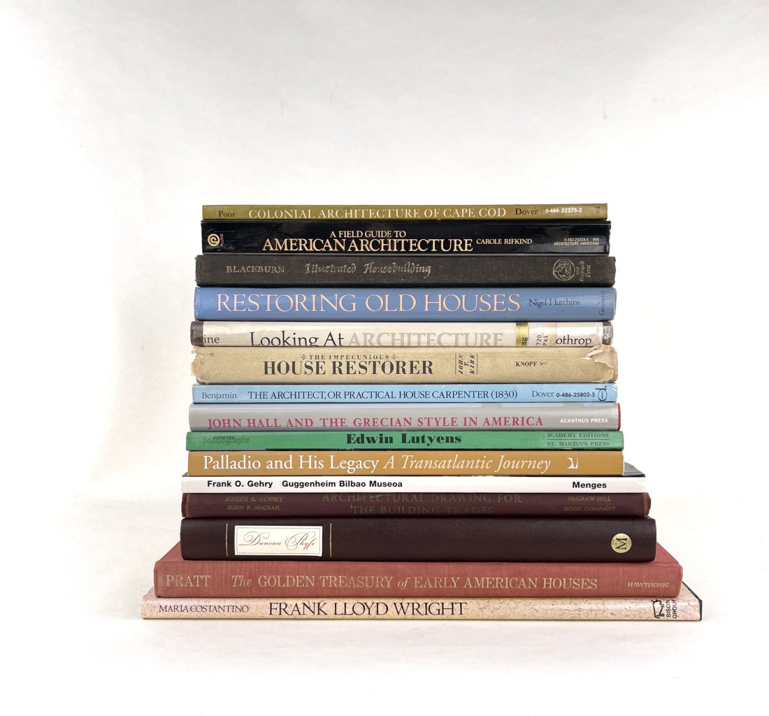 Architecture Coffee Table Books: For the Early and American Architecture collector! Assortment of 15 coffee table books on Architectural, Restoration, American Architecture, and Frank Lloyd Wright.