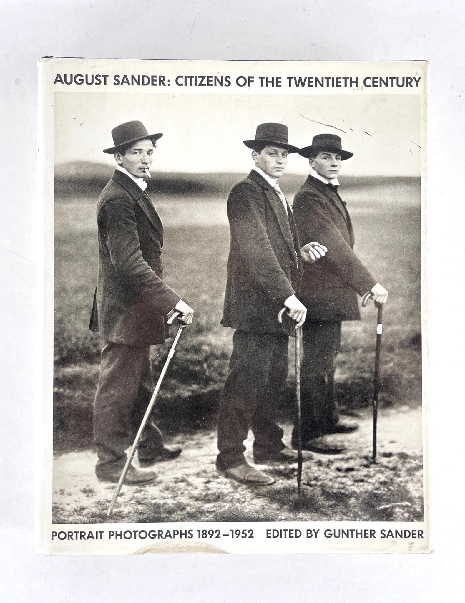 August Sander: Citizens of The Twentieth Century: Hardcover book portrait photographs 1892-1952. Edited by Gunther Sander