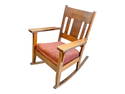 Arts And Crafts Oak Rocking Chair