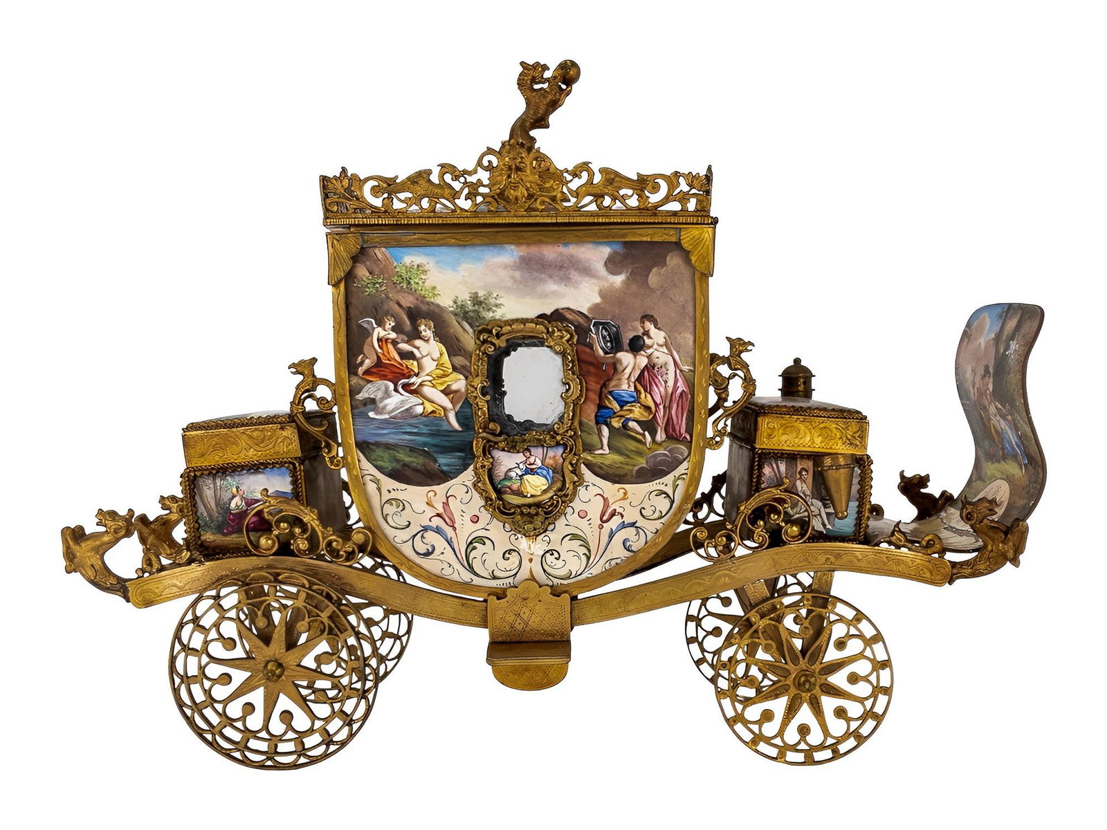 Antique Viennese Enamel Carriage (1 of 18)