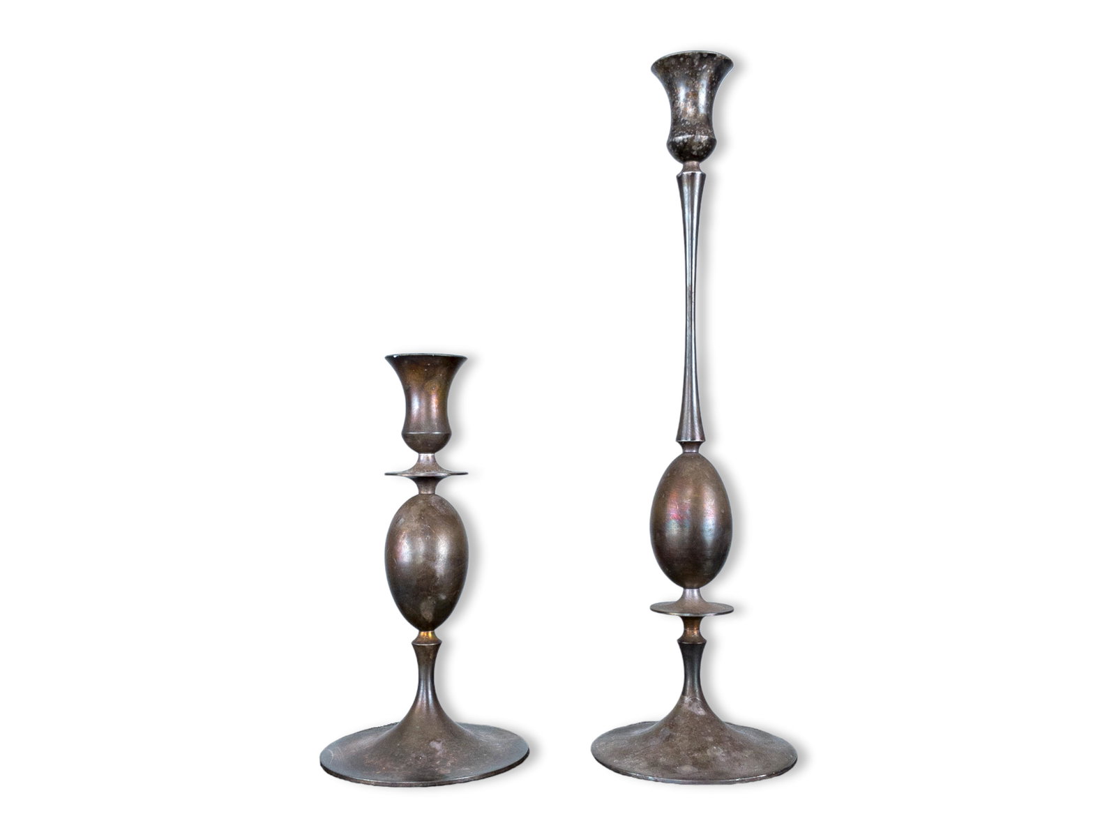 2 Biedermeier Candlesticks By Ted Muehling for E.R. Butler (1 of 8)