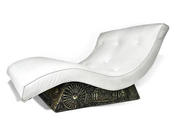 Adrian Pearsall Brutalist 'Wave' Chaise Longue