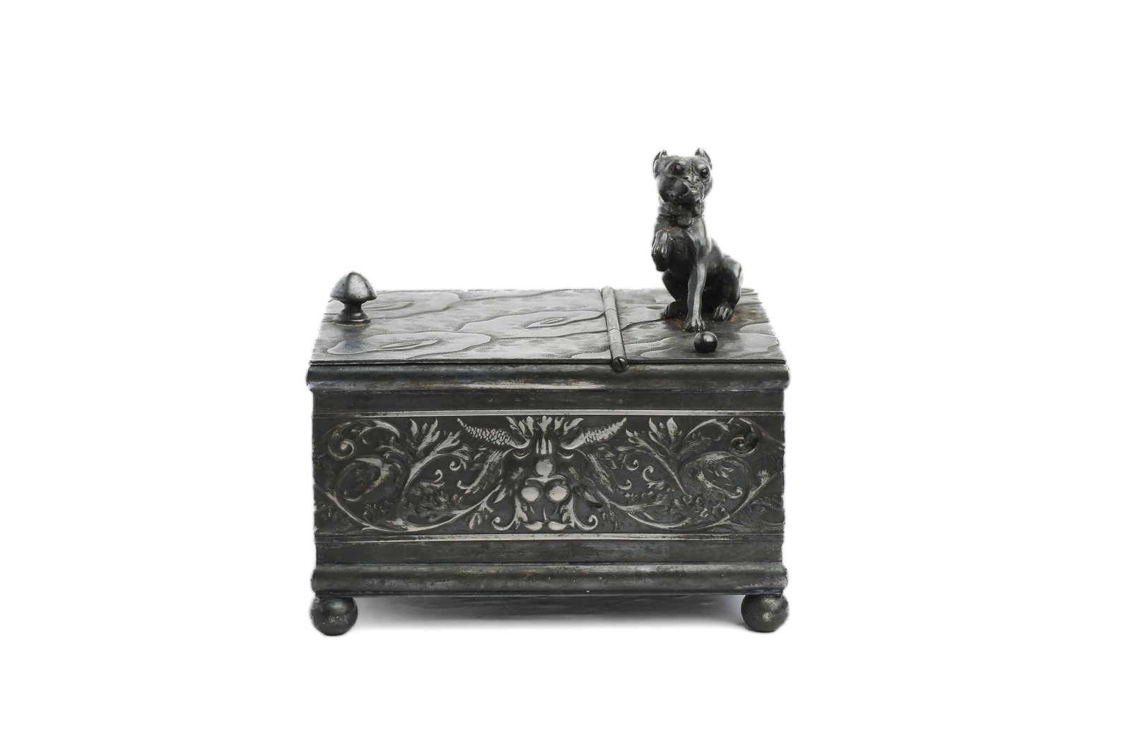 Derby Silver Co. Silver Plate Tobacco Humidor: DERBY SILVER CO. SILVER PLATE TOBACCO HUMIDOR The Derby Silver Company was founded in 1872 and began its operations in Derby, CT one year later. The company made mirrors, combs, clocks, brushes, table