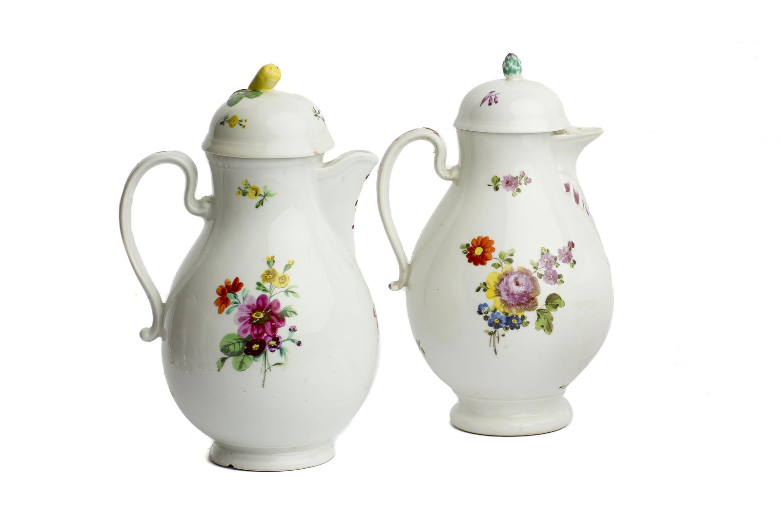 Pair of Royal Vienna Biedermeier Porcelain Tea or Coffee Pots (1 of 16)