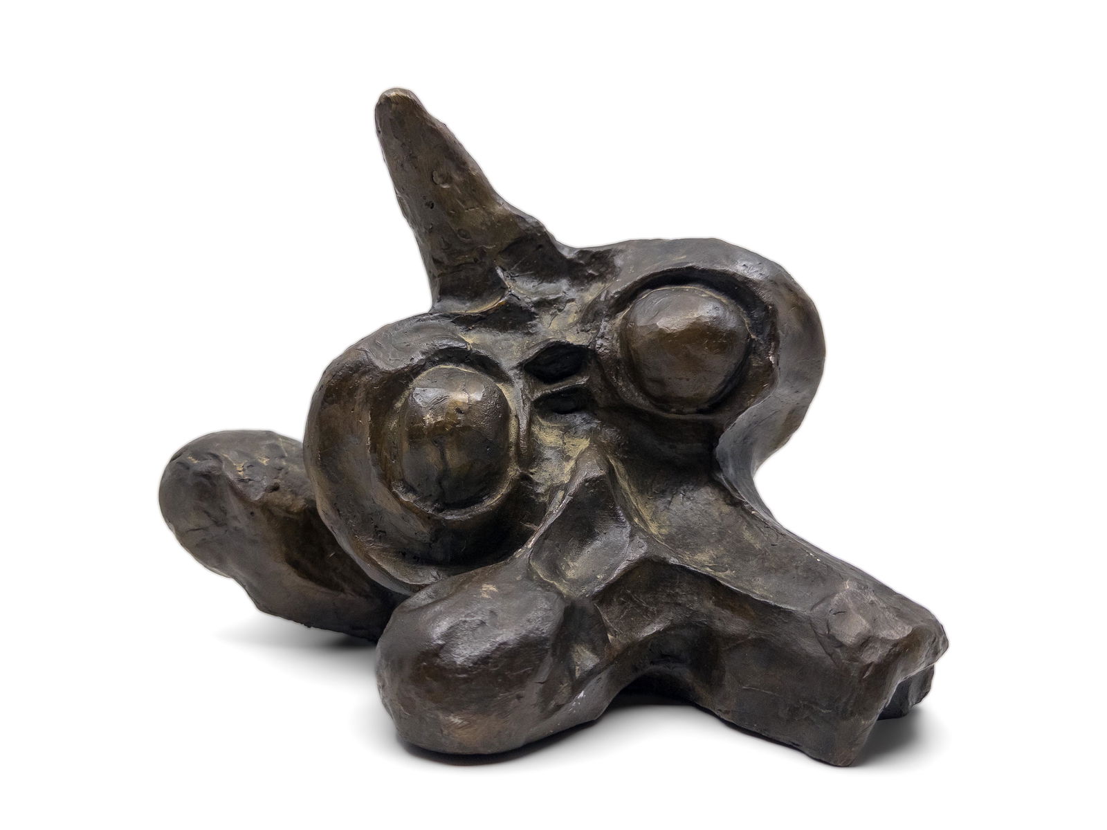 Brutalist Abstract Bronze Sculpture (1 of 20)