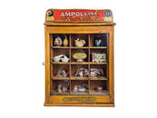 Ampollina Dye Countertop Store Display Case, circa 1920