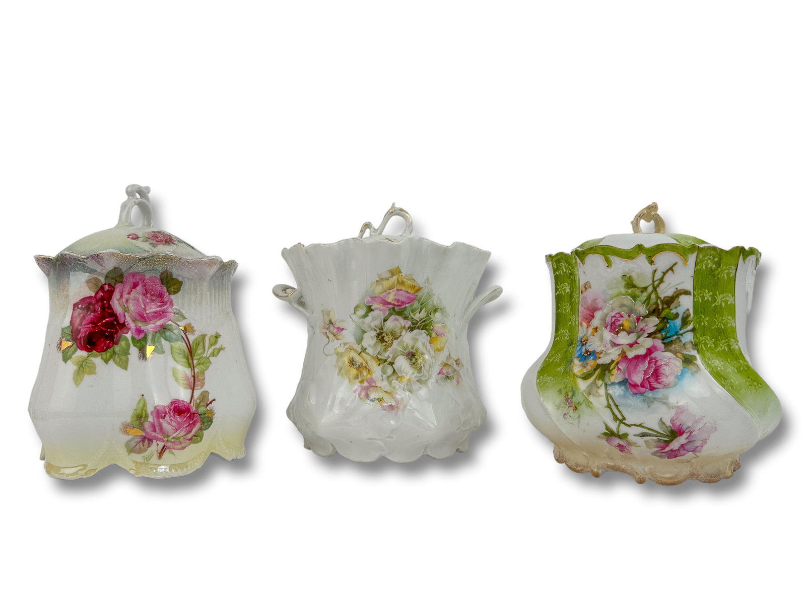 Three Antique Porcelain Biscuit Jars (1 of 16)
