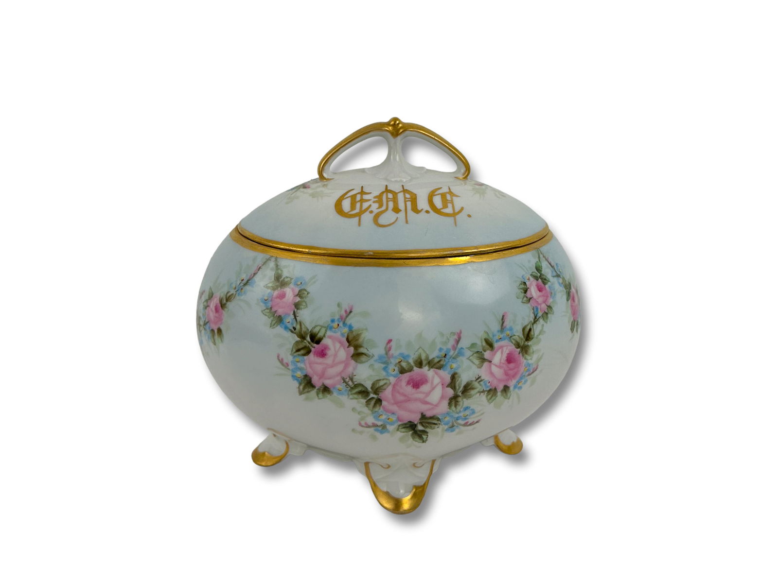 Antique MZ Austria Elliptical Biscuit Jar (1 of 10)