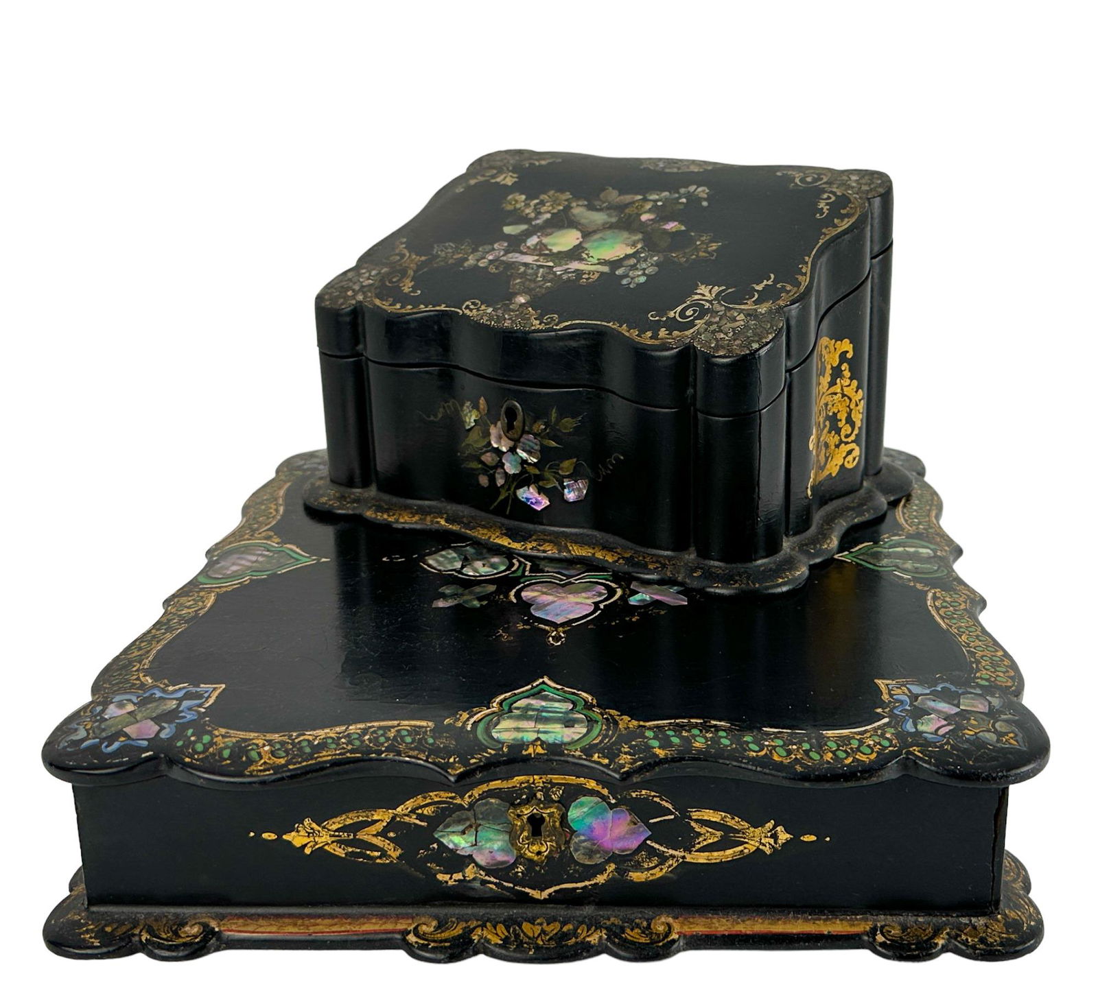 Antique English Ladies Letter and Writing Desk Boxes (1 of 19)