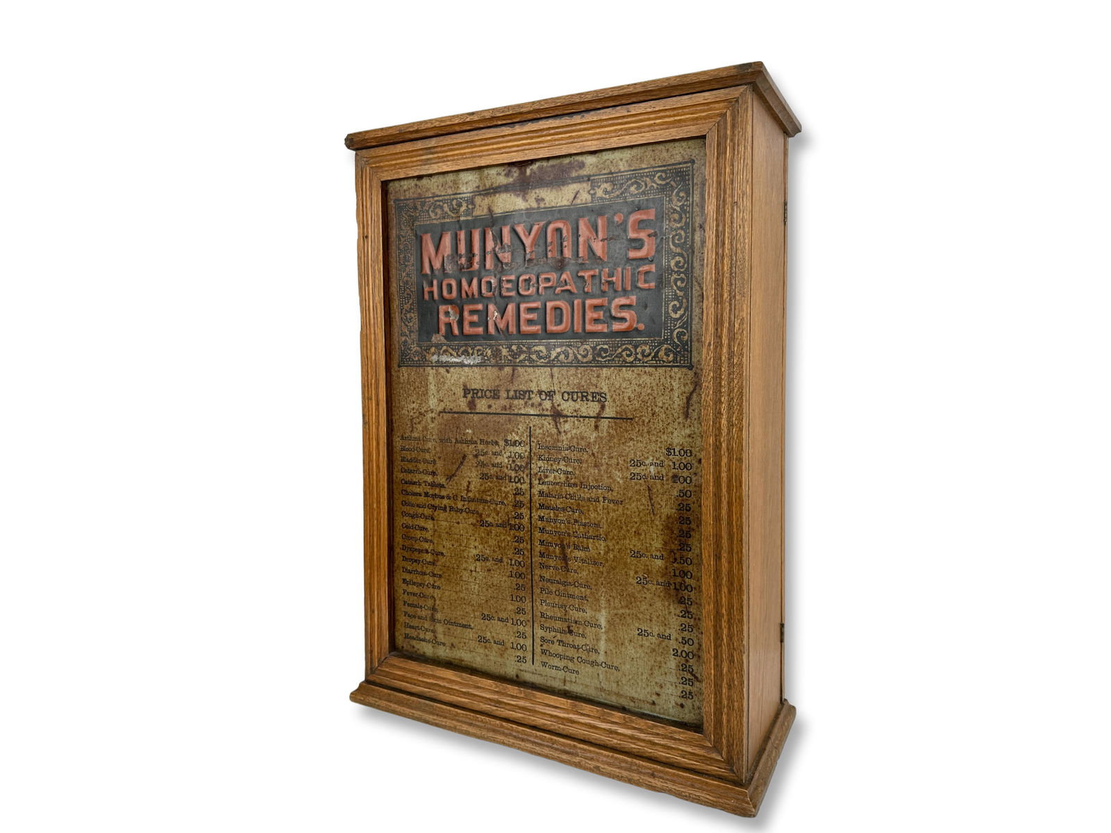 Antique Munyon's Homeopathic Remedies Apothecary Cabinet (1 of 14)
