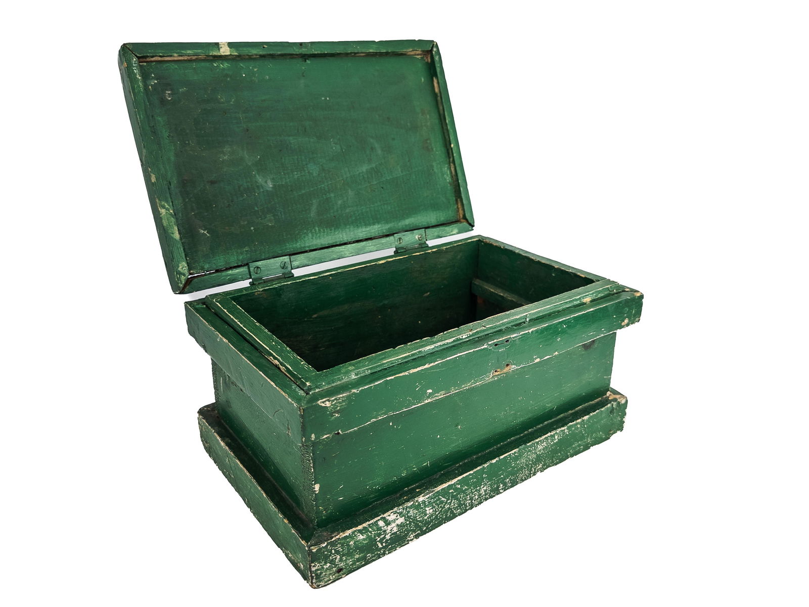 Antique Green Painted Wood Tool Box (1 of 20)