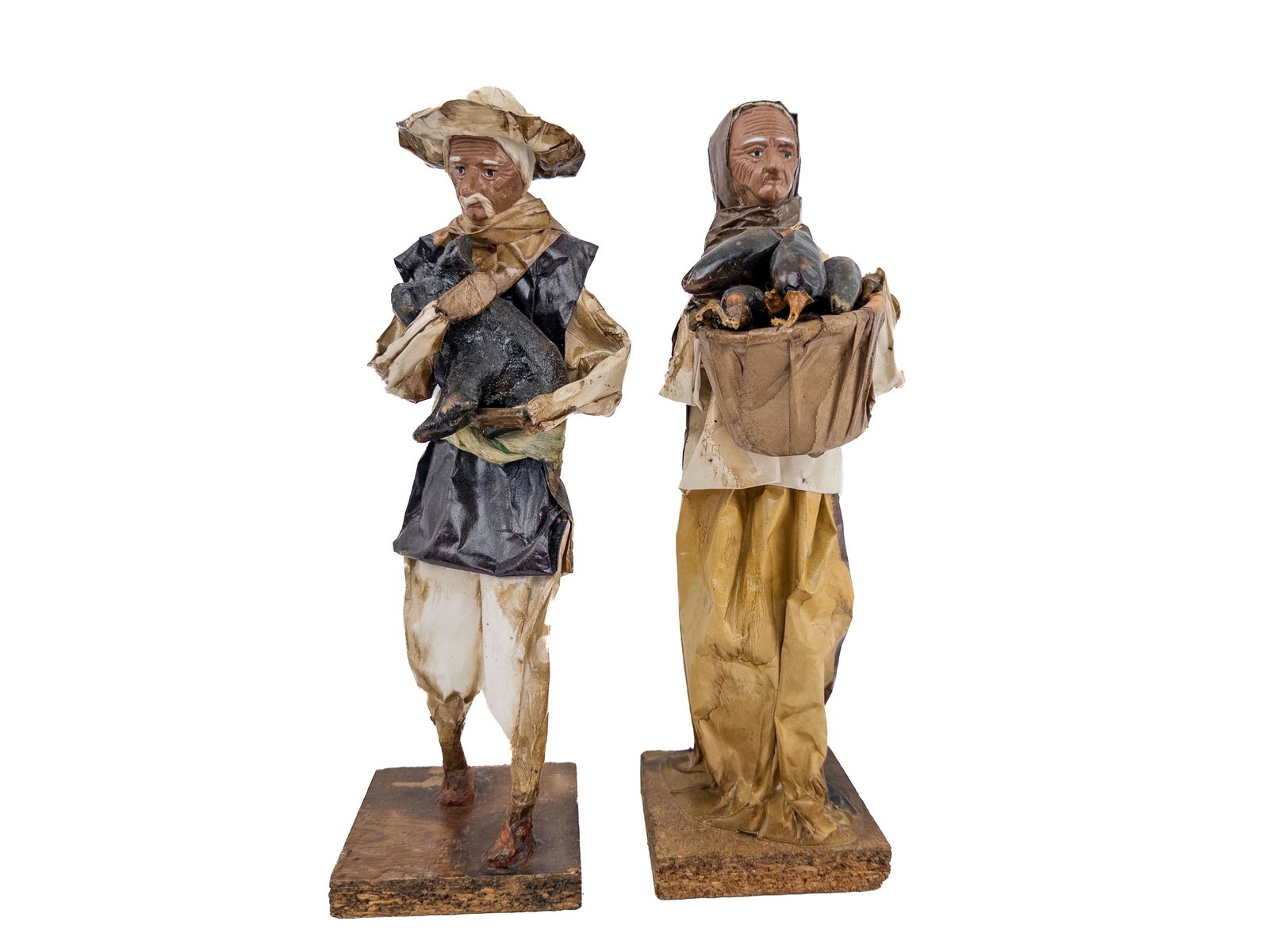 Paper Mache Mexican Folk Art Figures, Handmade (1 of 18)