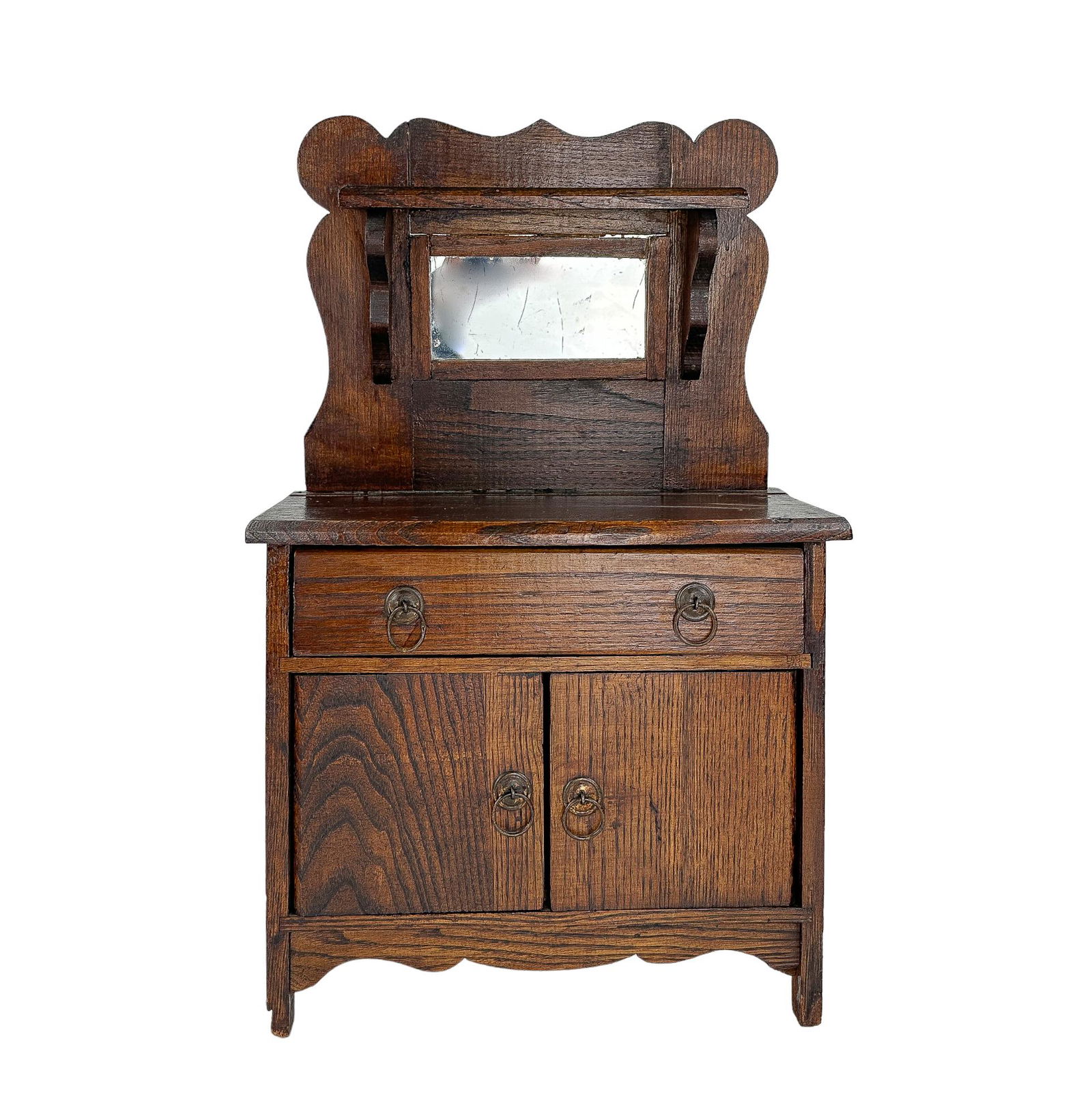 Antique Oak Buffett Cabinets, Miniature Salesman Prototype (1 of 14)