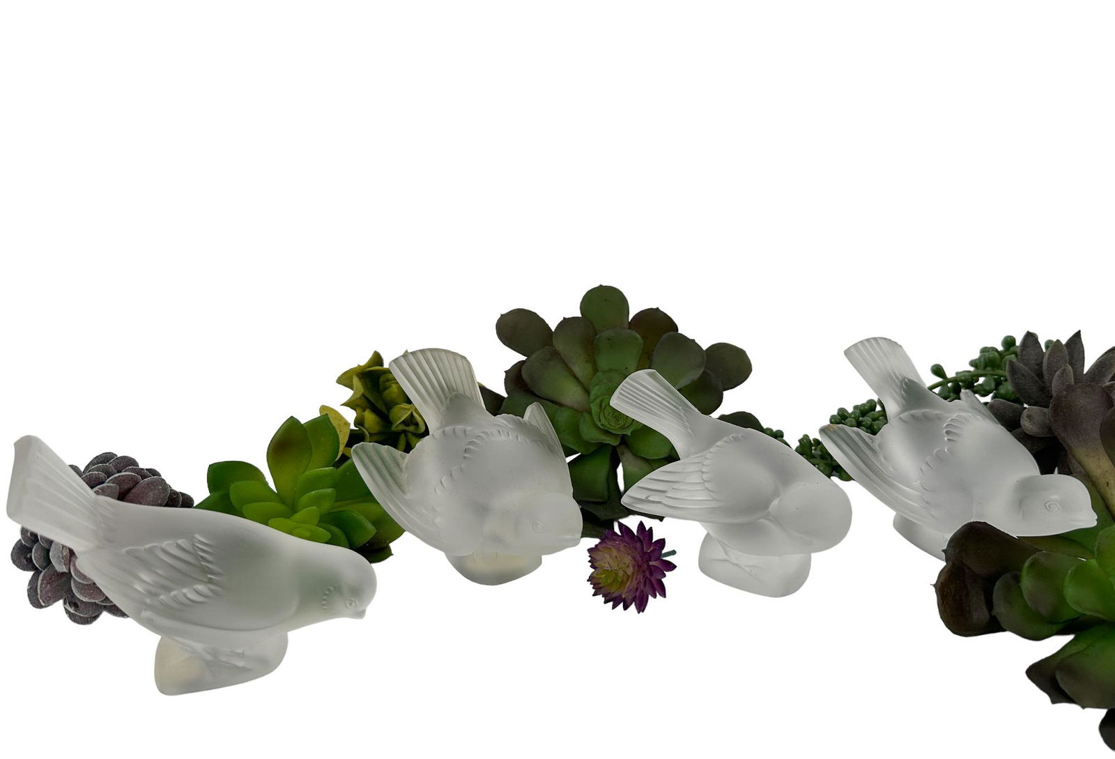 Four Lalique Bird Figurines (1 of 11)