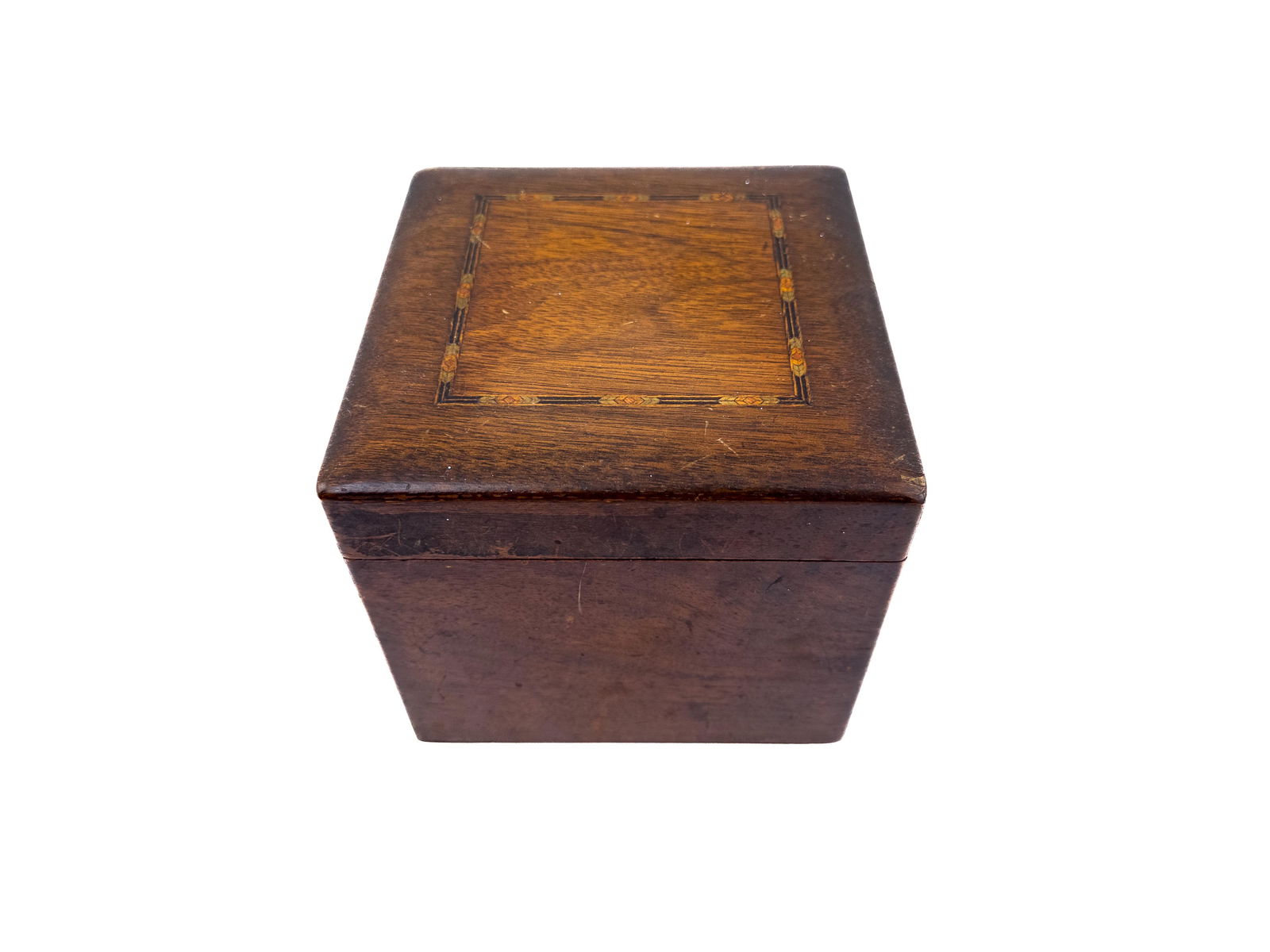Small Inlaid Wood Hinged Box, Circa 1928 (1 of 19)