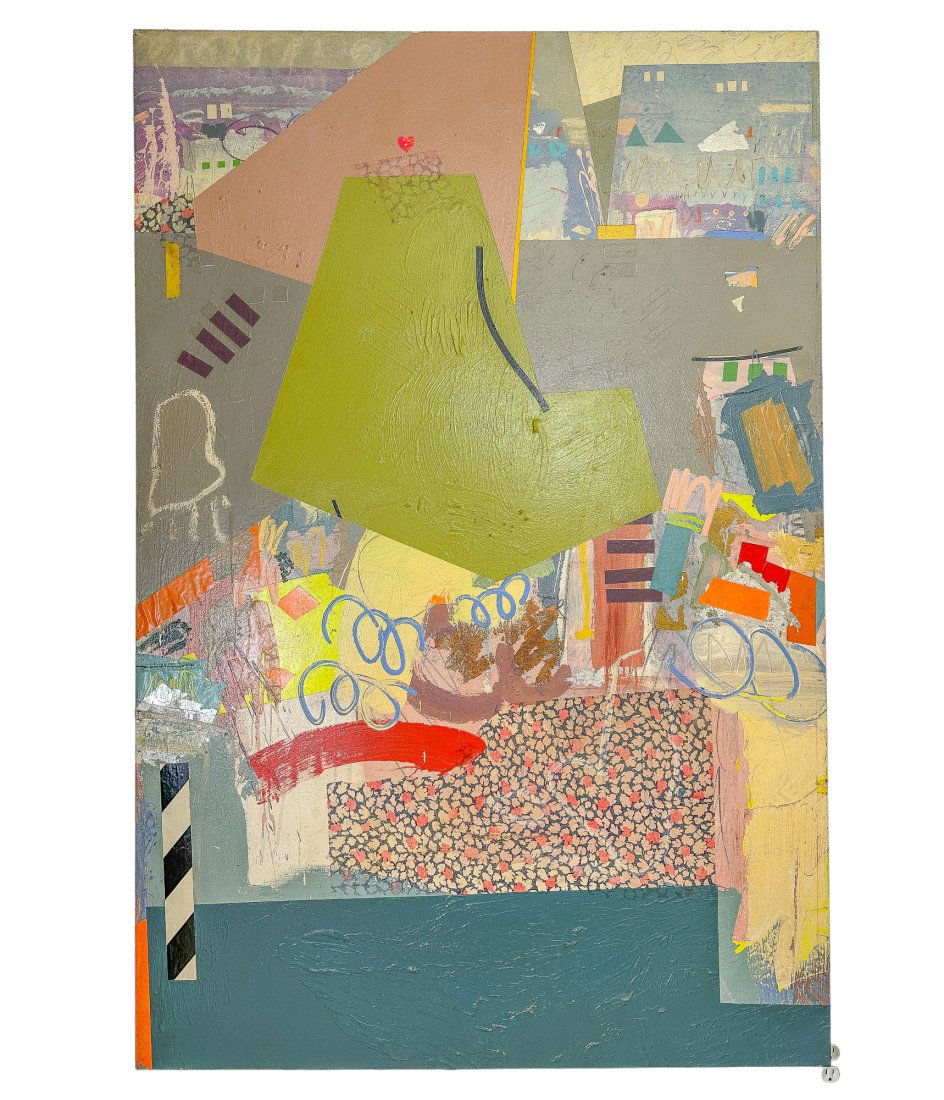 Abstract Expressionst Painting, "Tar Beach", Ron Witt. American (1 of 20)