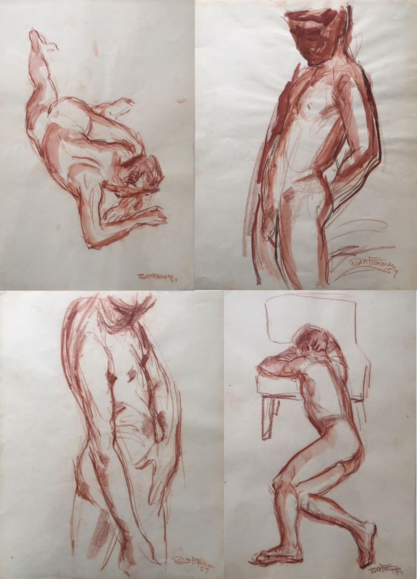 Male Nudes by Robert Freiman, 1957 (1 of 5)