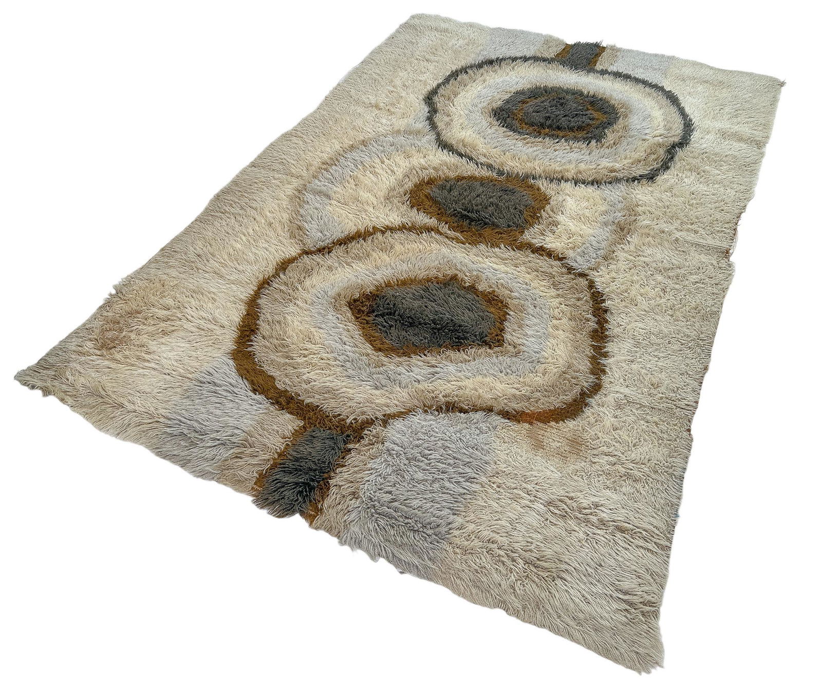 Danish Mid Century Modern Rya Rug, Cosmos (1 of 12)