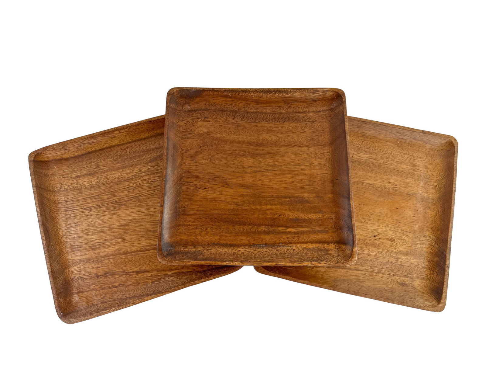 3 Teak Serving Trays (1 of 8)
