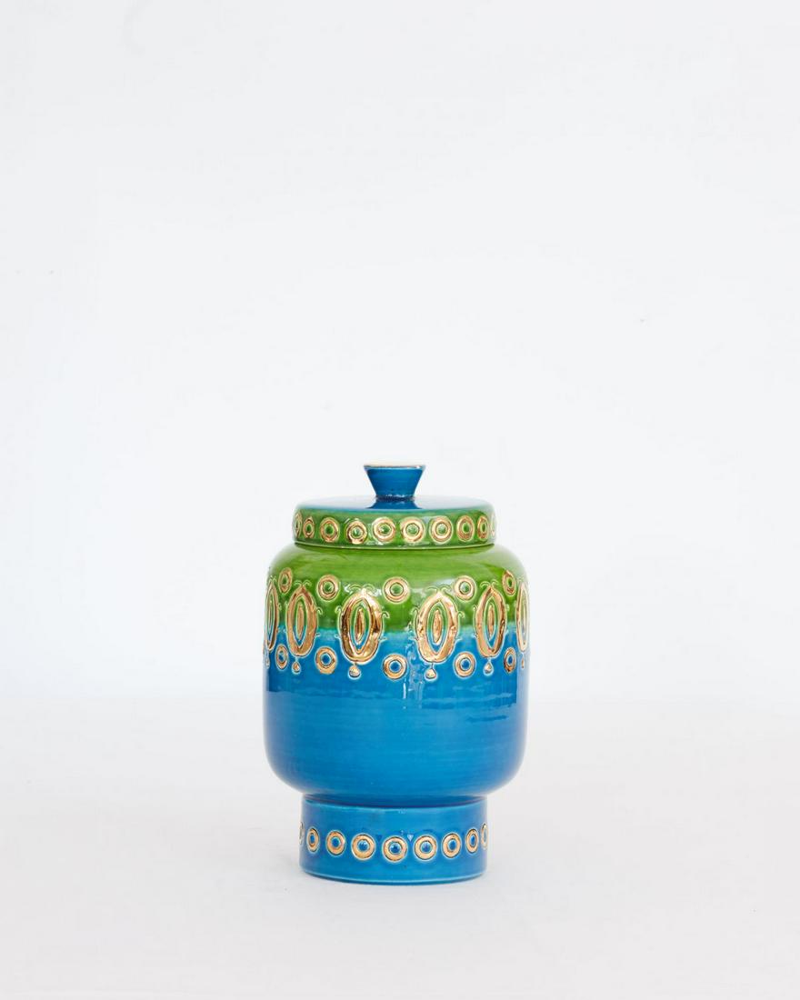 1960's Ceramic Jar with Lid by Bitossi for Rosenthal Netter, Made in Italy (1 of 5)