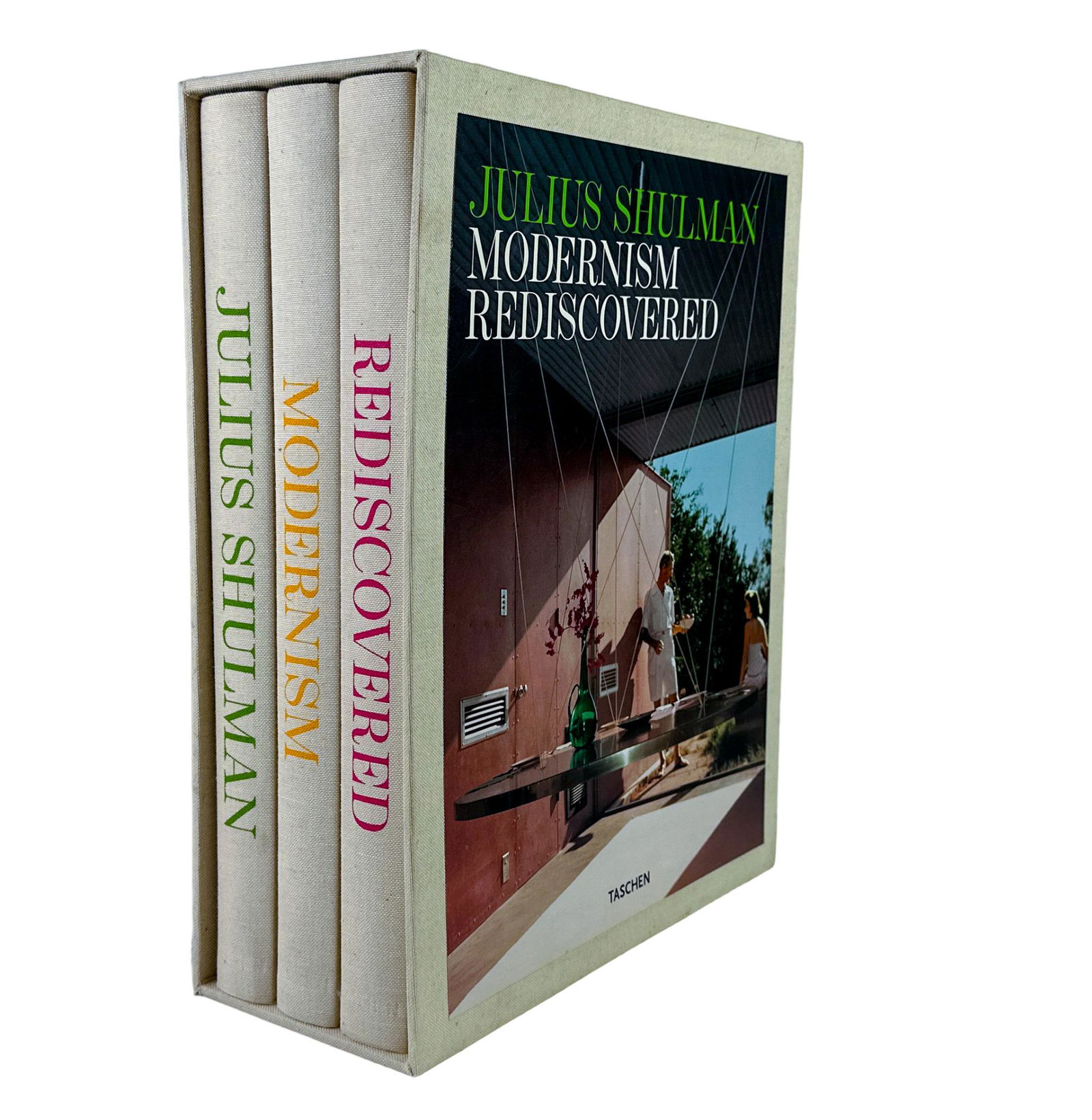 Julius Shulman, Modernism Rediscovered, Taschen: 3 Book Set 12" x 15" x 5"deep, Julius Shulman 1939-1958 Modernism 1958-1964 and Rediscovered 1964-1981 Directed and Produced by Benedikt Taschen Forewords by Phillip J. Etherton, English and French