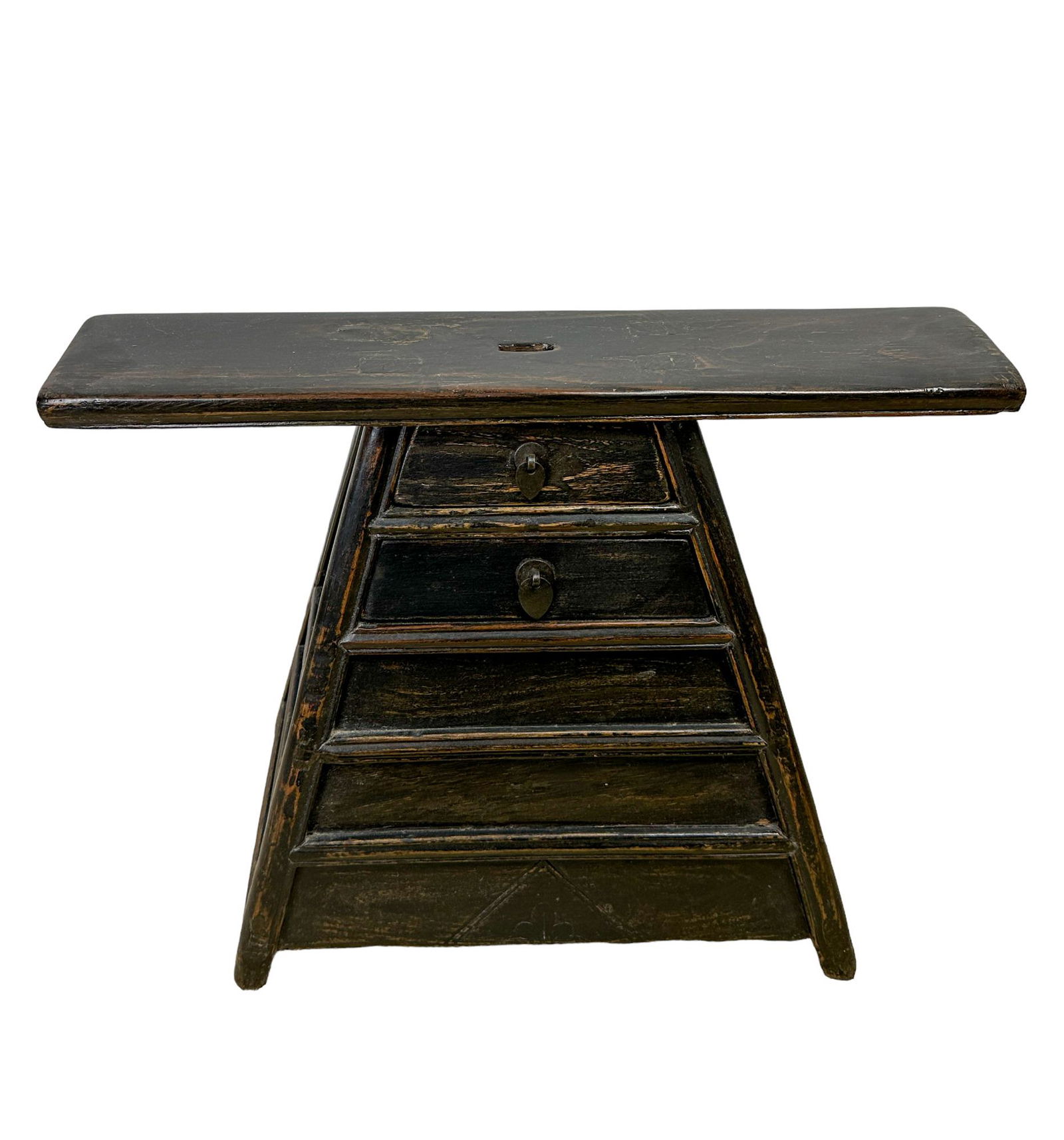 Antique c. 1880 Chinese Street Barber's Portable Stool (1 of 16)