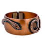 Whiting Davis Snake Hinged Bangle Bracelet