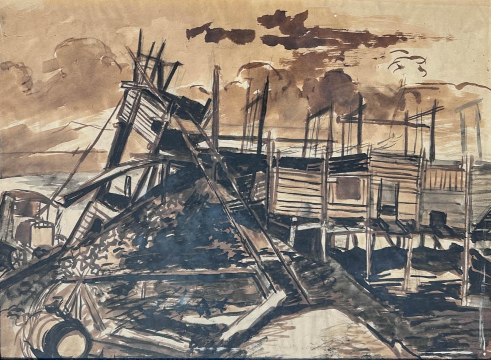 Harry Gottlieb; American Painter (WPA Artist) Watercolor on Paper (1 of 15)