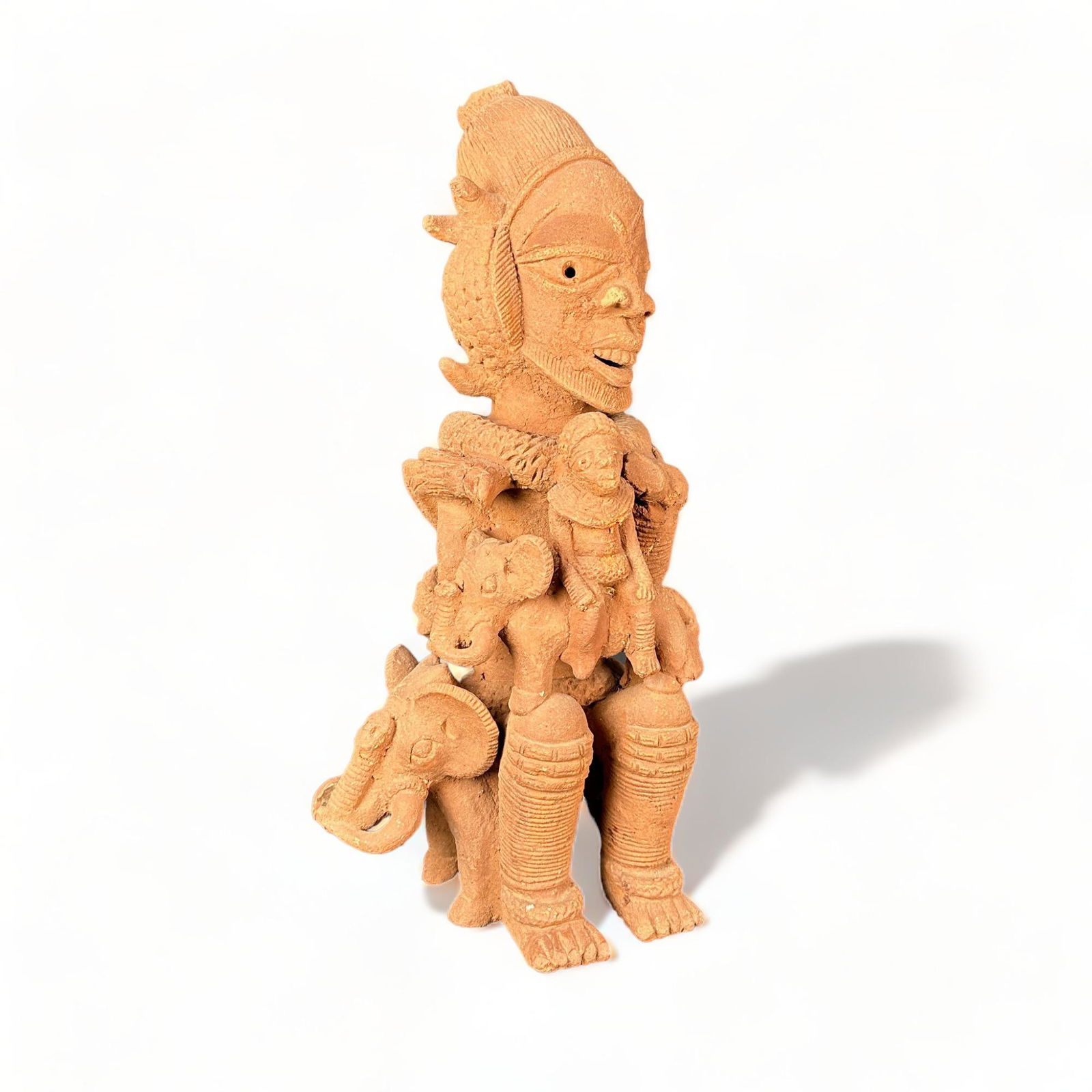 African Nok Terracotta Figures, Sitting On Elephants (1 of 15)