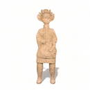 Monumental Chinese Han Terracotta Figure of a Demon