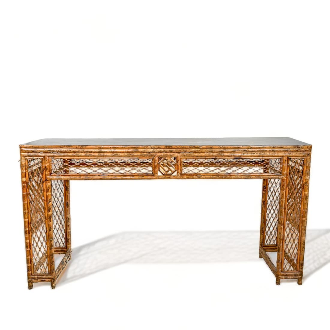 Bamboo and Lacquer Console Table (1 of 19)