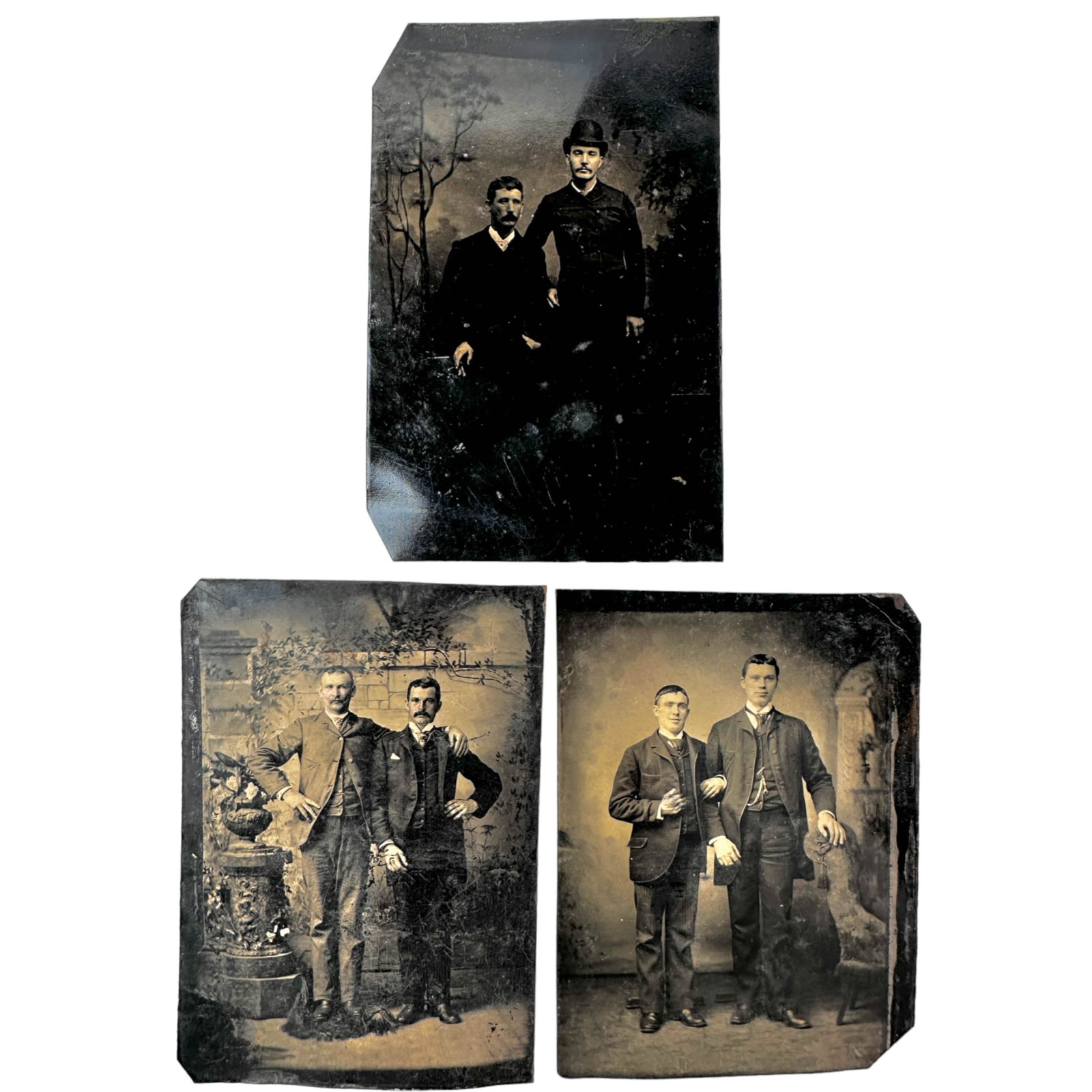 3 Tin Type Male Couples (1 of 5)