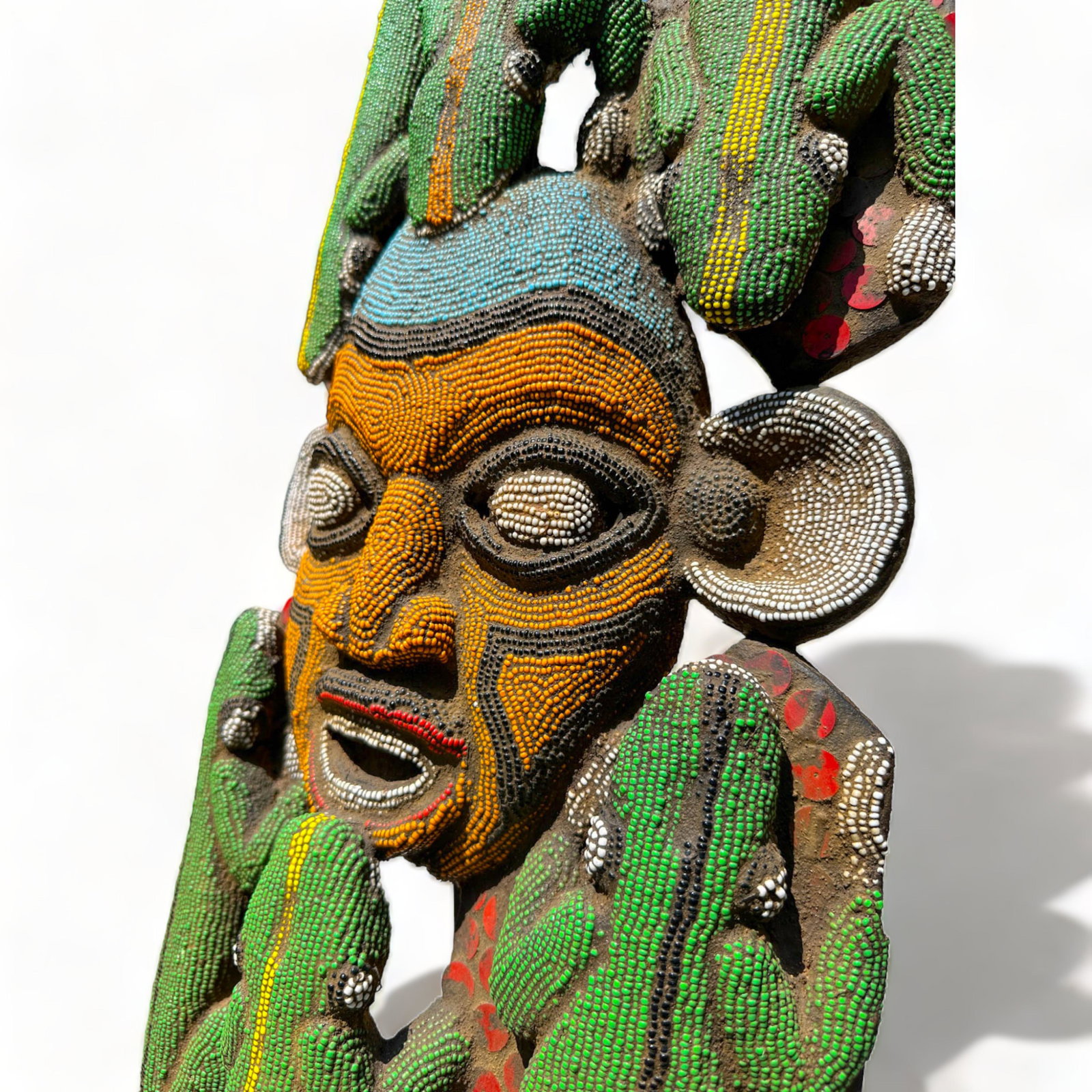 Large Bamileke Beaded Sculpture, Cameroon (1 of 13)