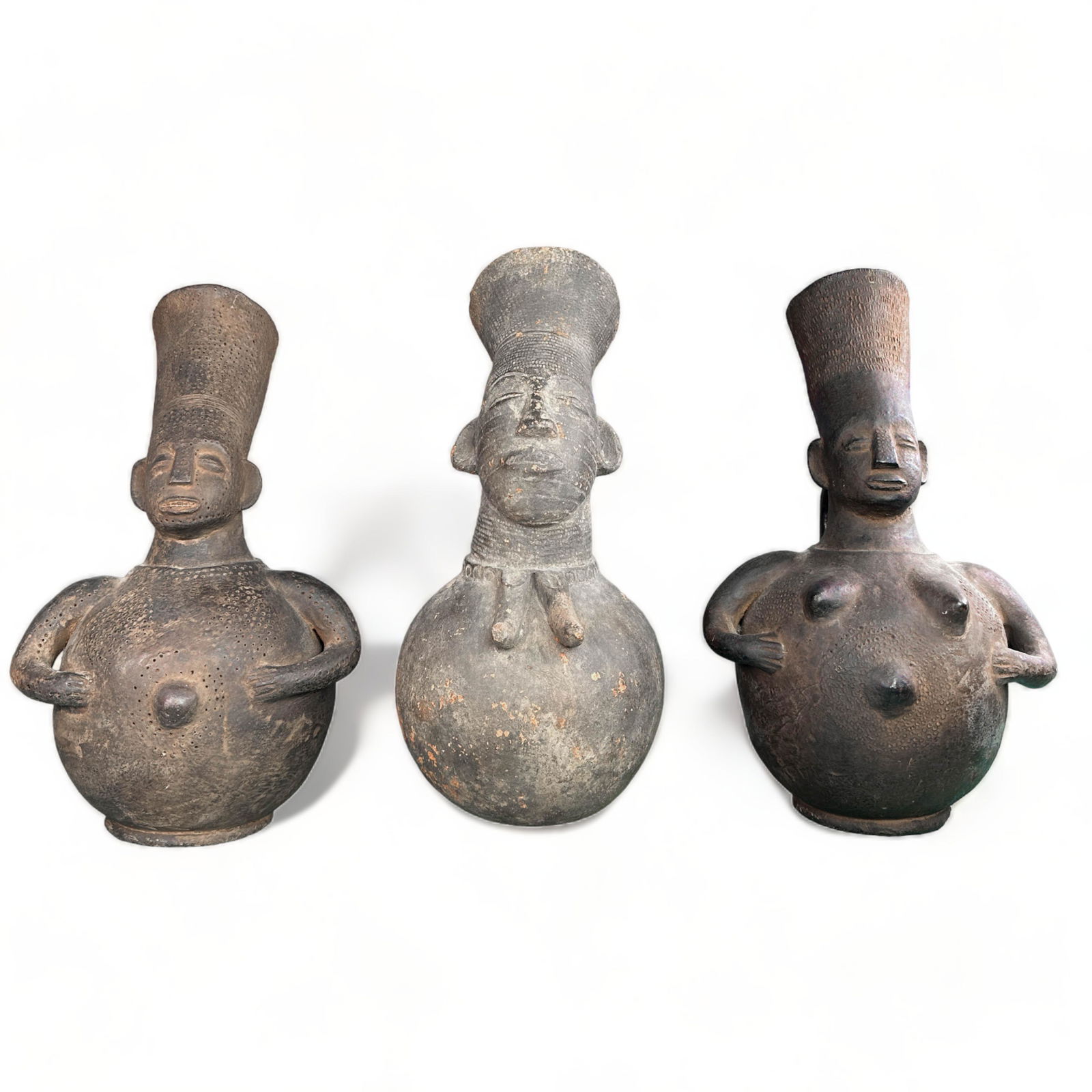 Mangbetu Figurative Vessels, Democratic Republic of Congo, Africa (1 of 17)