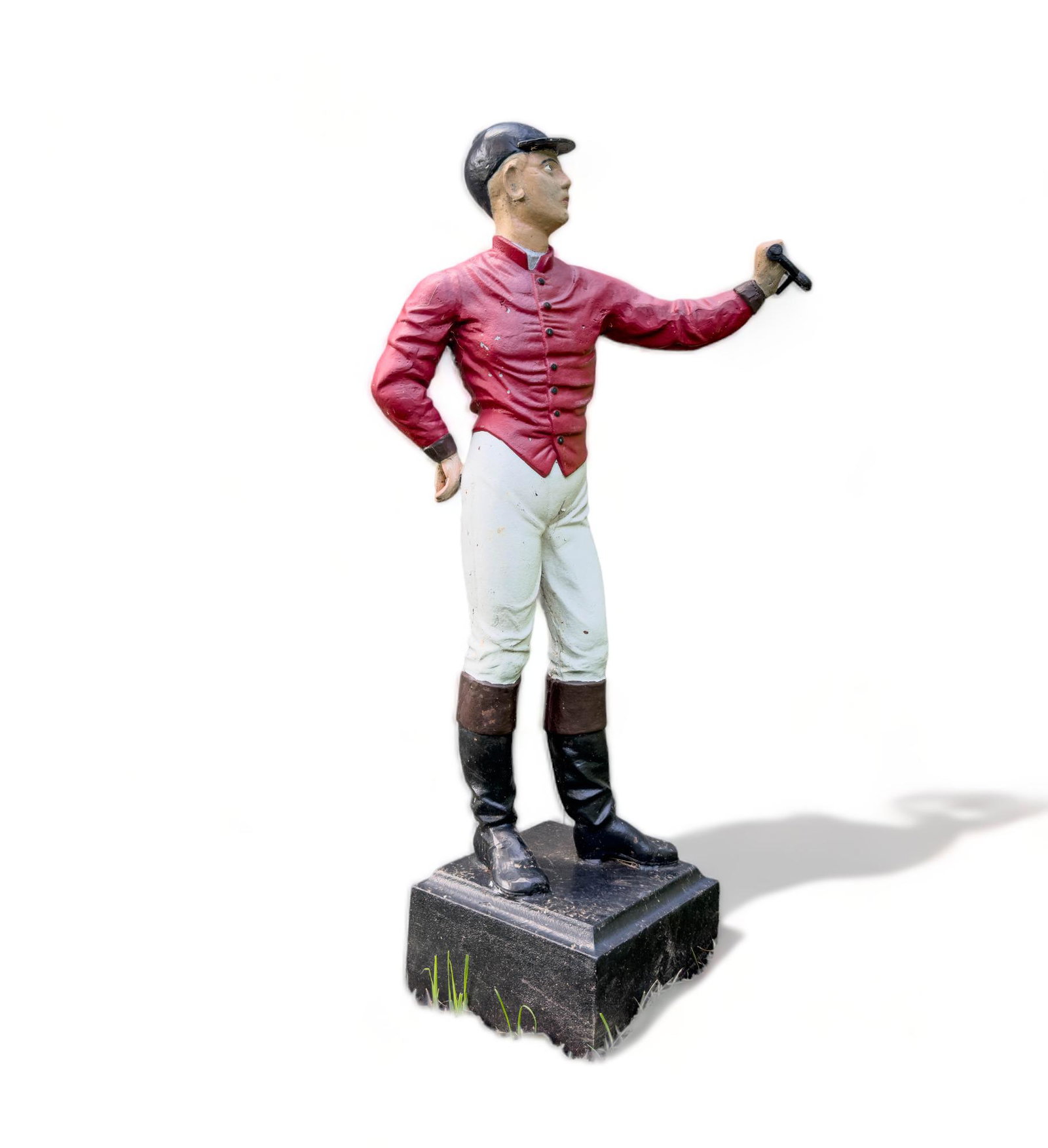 Antique Cast Iron Lawn Jockey, Hitching Post (1 of 12)