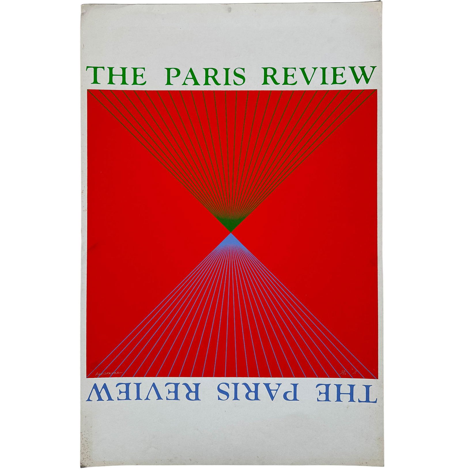 Richard Anuszkiewicz, The Paris Review, 1965, Original Screenprint on Paper, Signed and Numbered (1 of 8)