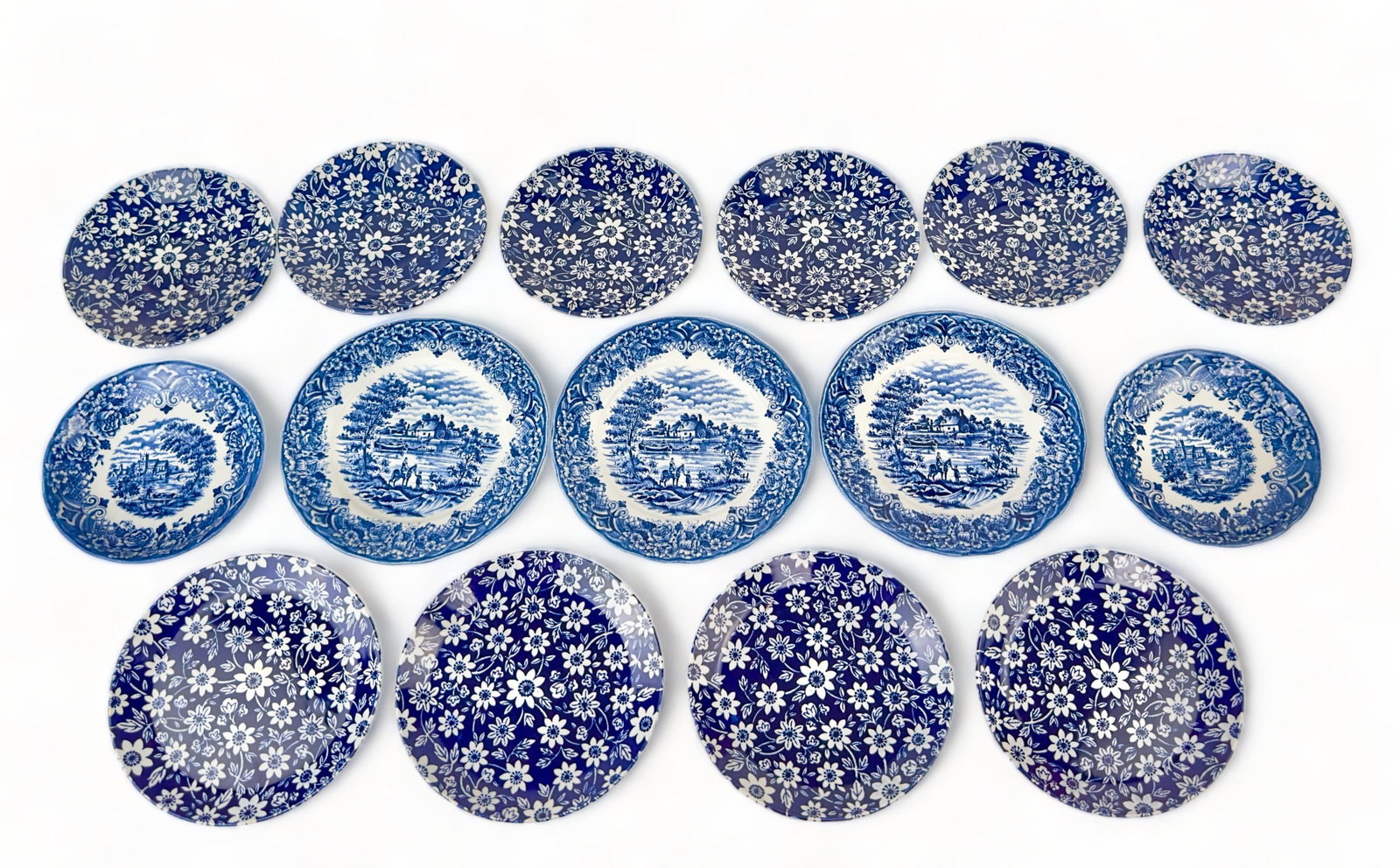 Staffordsire England Homeland and Johnson Brothers, Stoke on Trent Iron Stone; Blue and White (1 of 13)