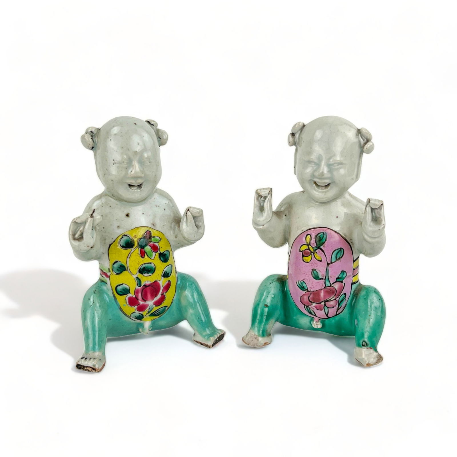 Antique Chinese Porcelain Laughing Boy Figures (1 of 18)