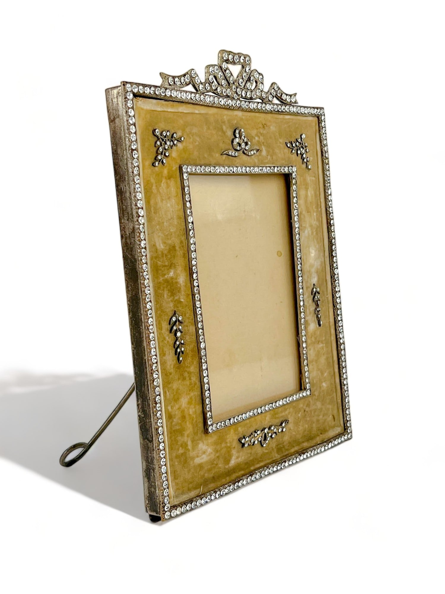 Imperial French Napoleon III Style Velvet and Rhinestone Frame (1 of 8)