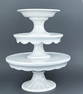 Antique Ironstone and Unmarked Cake Stands and Fruit Platter