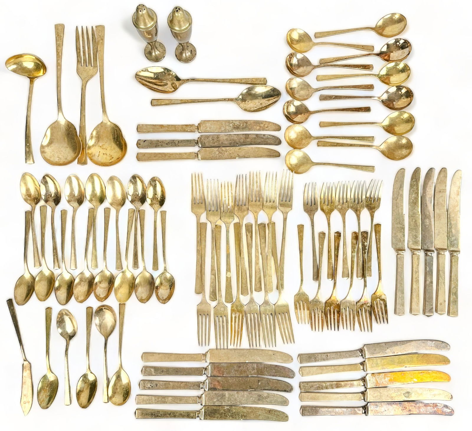 Vintage, Dirilyte Gold Tone Flatware, 82 pcs (1 of 12)